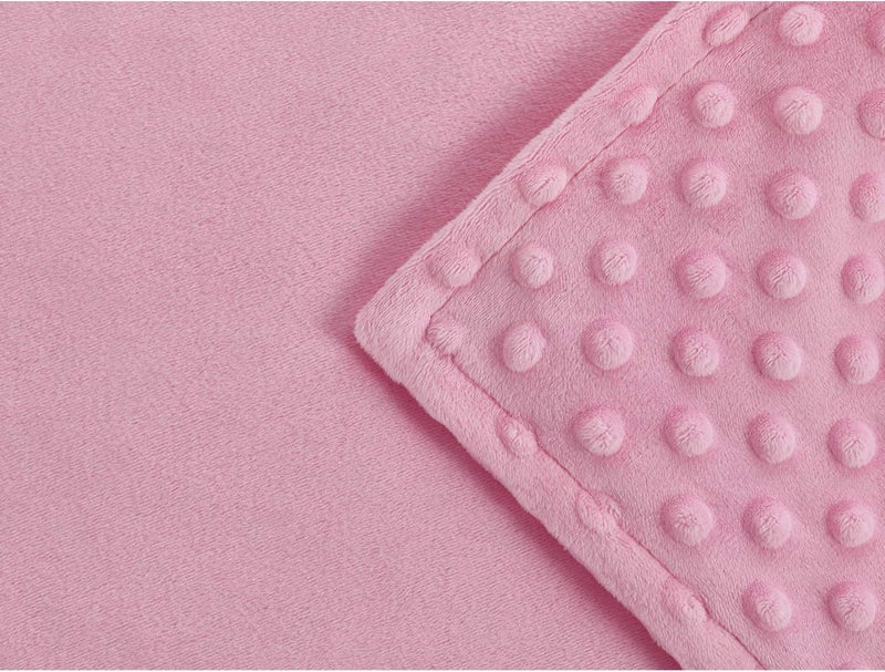 RelaxBlanket 48''x72'' Duvet Cover for Weighted Blanket | Premium Super Soft Minky Dot | Pink - Image 5