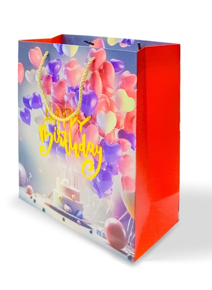 UKR 12-Pack Medium 32x12 cm Happy Birthday Gift Bags with Handles – Colorful Party Favor Bags for Boys & Girls, Kids Birthday Goodie Bags - Image 4