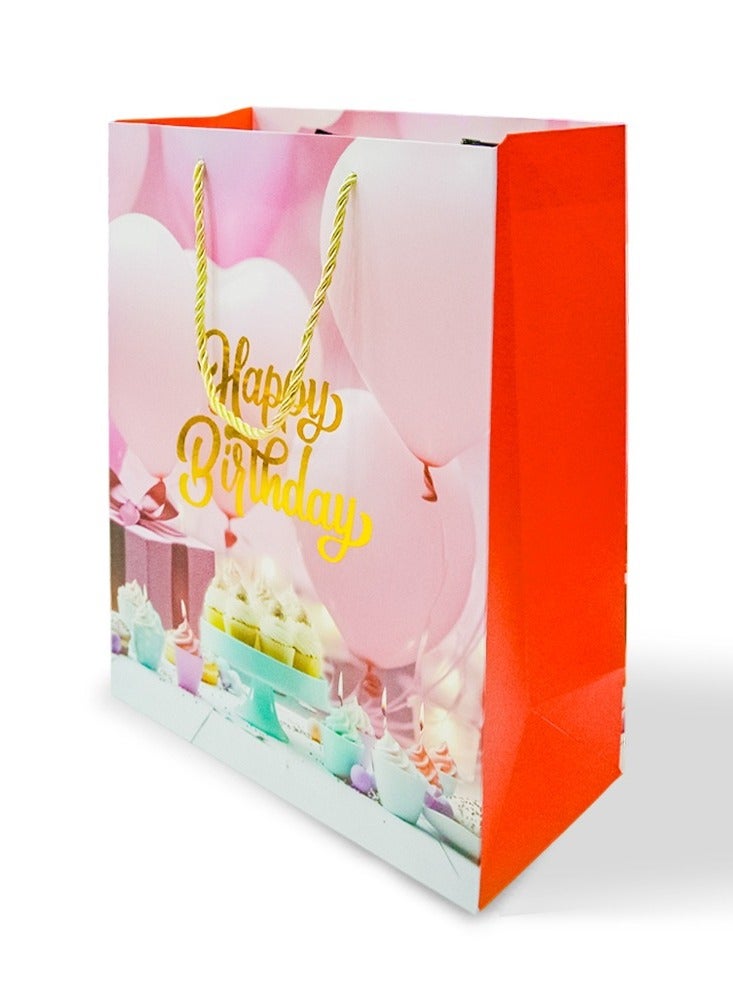 UKR 12-Pack Medium 32x12 cm Happy Birthday Gift Bags with Handles – Colorful Party Favor Bags for Boys & Girls, Kids Birthday Goodie Bags - Image 2