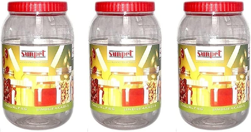 Sunpet Plastic Round Shape Food Storage Container, 4000 ml Capacity - Image 2