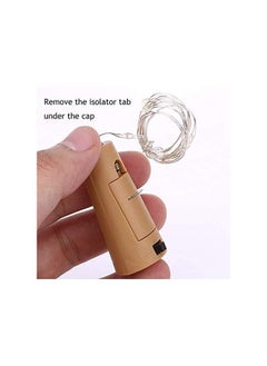 Dubkart 20 Pack Wine Bottle Cork Copper Wire String Light Shaped LED White/Brown  - Image 3