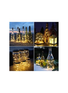 Dubkart 20 Pack Wine Bottle Cork Copper Wire String Light Shaped LED White/Brown  - Image 5