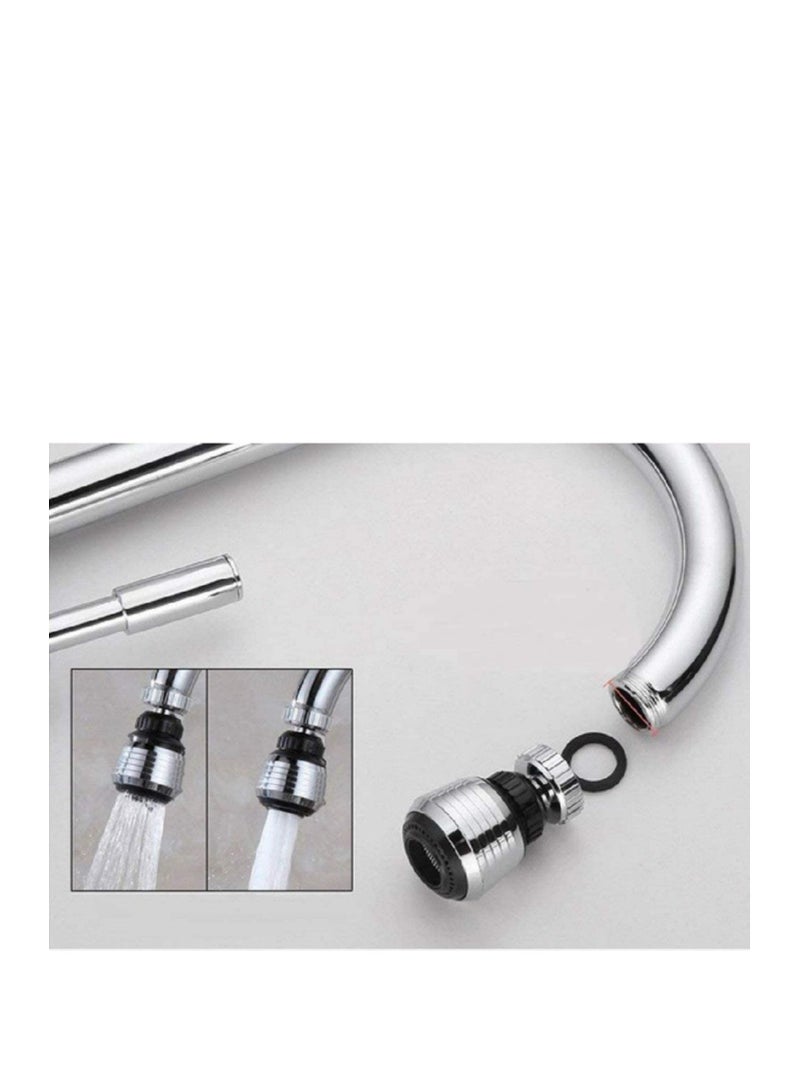 SYOSI 360 Degree Aerator Water Bubbler Swivel Head Saving Tap Kitchen Faucet Aerator Connector Diffuser Nozzle Filter Mesh Adapter 