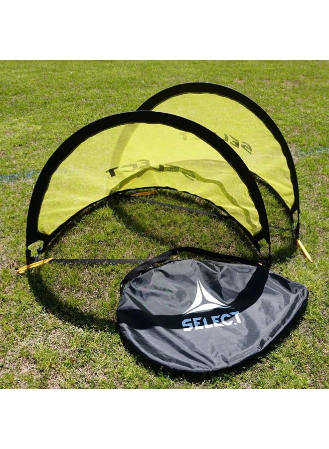 Select Pop-Up Soccer Goals(1 Pair), Black/Yellow - Image 2