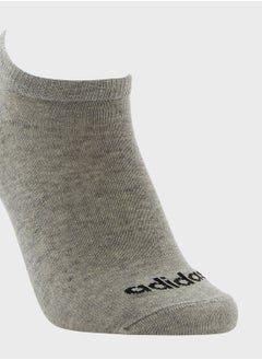 Adidas 3 Pack Thin Linear Low-Cut Socks  - Image 5