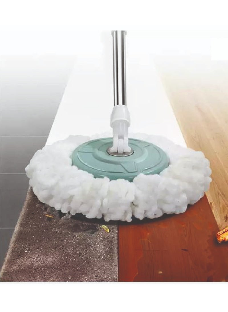 dreamons link - Dreamons link Mop and Bucket Set 360 Degree Spin Rotating Mop with Bucket 2 Microfiber Heads and Adjustable Handle for Home Wooden Floor Cleaning Tools - Image 1