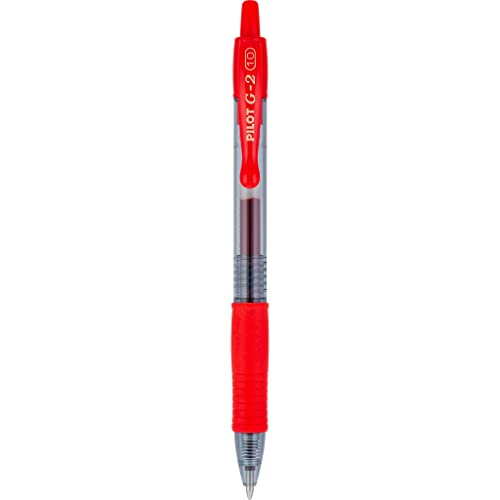 Pilot G2 Premium Gel Roller Pens, Bold Point 1 mm, Red Pens, Pack of 8 - Ideal for School, Journaling & Office Writing - Image 5