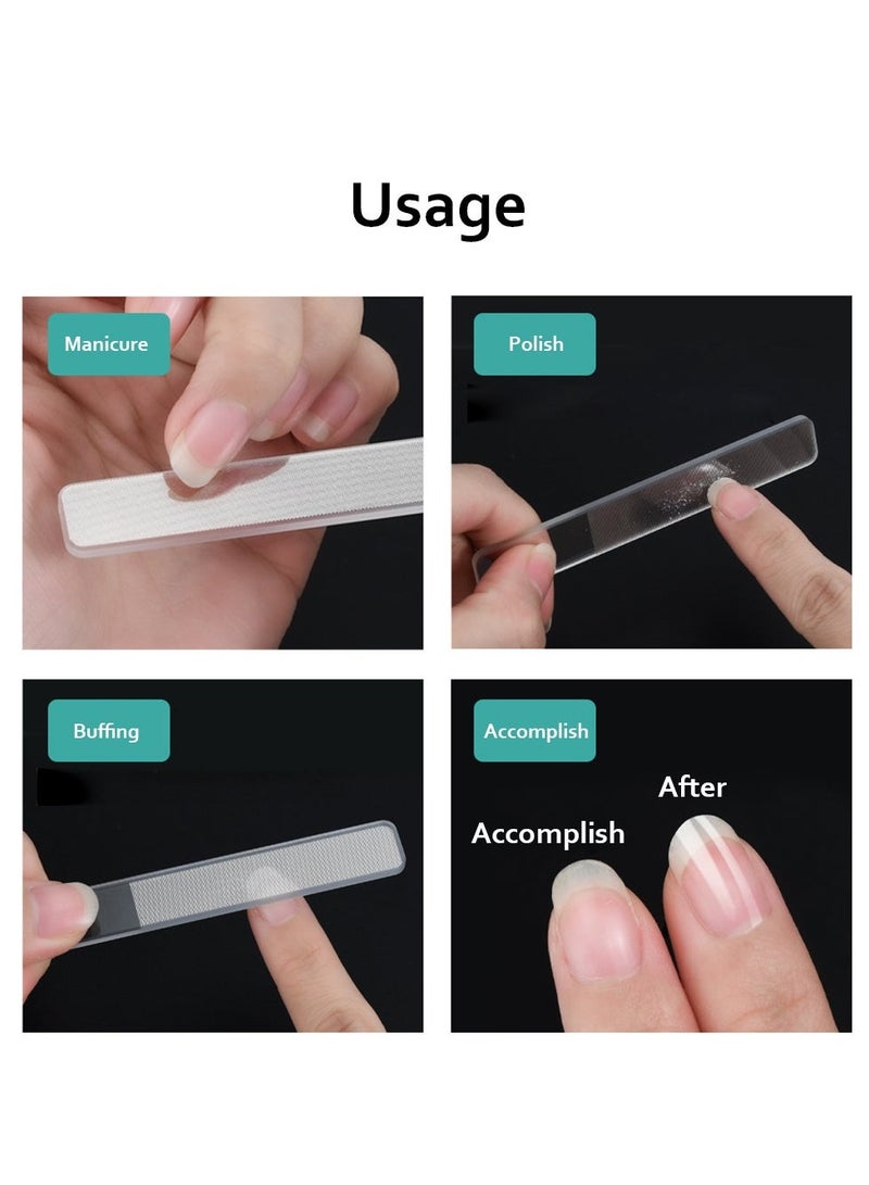 Generic مبرد أظافر زجاجي مع علبة شفافة  - Image 4