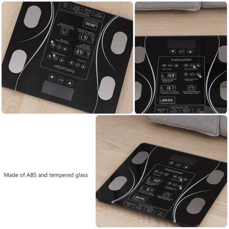 Smart Digital Bathroom Scale - 10 Physical Data LCD Display Touch Control Body Fat Scale for Home Health Monitoring Adults Kids - Image 5
