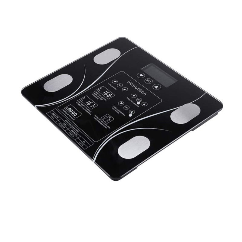 Smart Digital Bathroom Scale - 10 Physical Data LCD Display Touch Control Body Fat Scale for Home Health Monitoring Adults Kids - Image 1