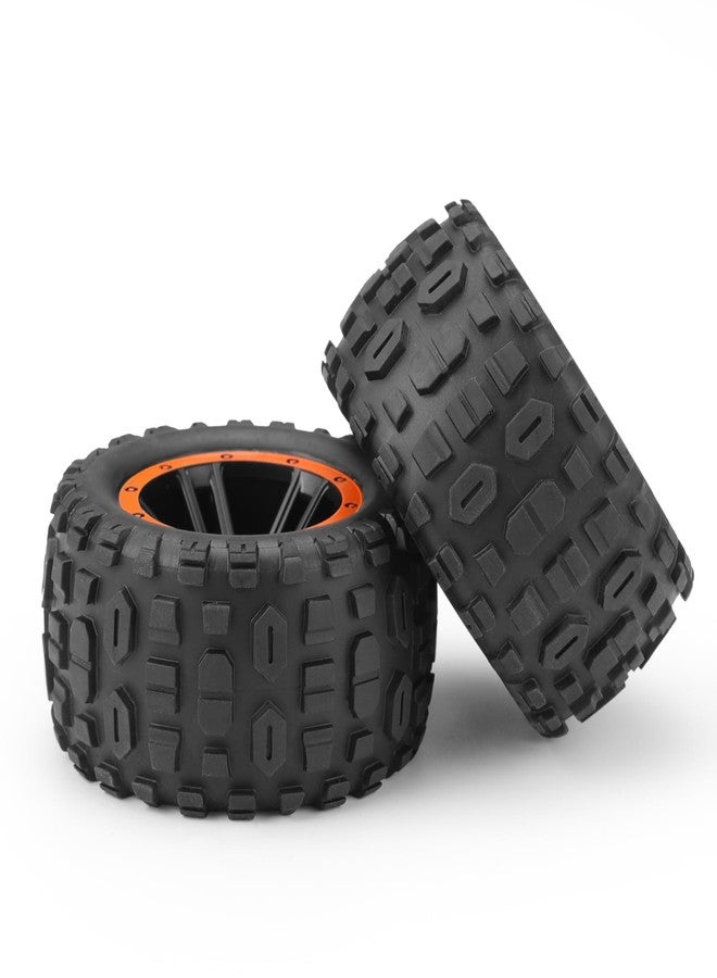 HAIBOXING RC Car Spare Parts Tires,1/16 Remote Control Trucks Replacement Wheels Complete(Front/Rear),High Grip Knobby Tread Tires With Sponge Inserted Apply to 16890A & 16890SA (M16821) - Image 2