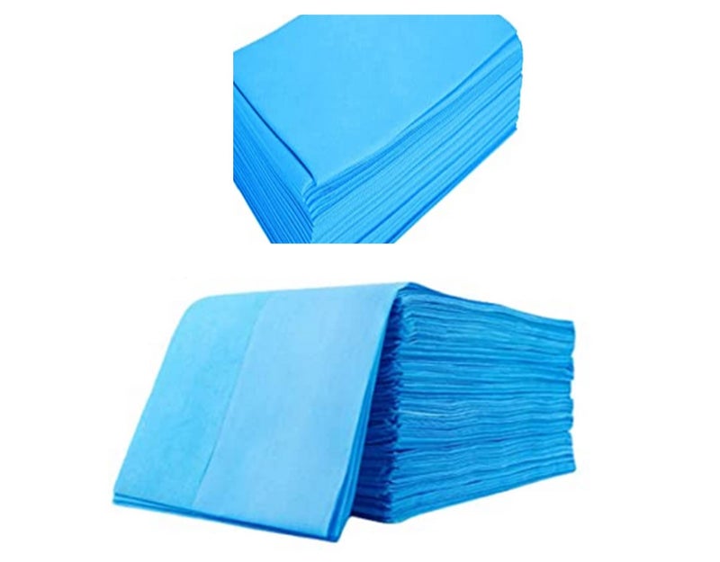 gypsy inc Gypsy 20 Pcs Non-Woven Disposable Bedsheet 32x 72 Inch - Medical Blue | Massage Table Sheet Protector | Elderly Care, Patients, Clinics, Hospitals | Thick Breathable, Waterproof & Oilproof Bed Cover - Image 1