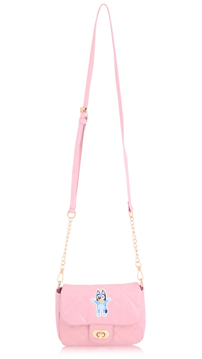 Fast Forward Bluey Mini Purse Crossbody Handbag for Women | Leather Women's Shoulder Handbag with Embroidered Logo | Bluey Accessories for Girls, Boys, Adults, Unisex - Image 1