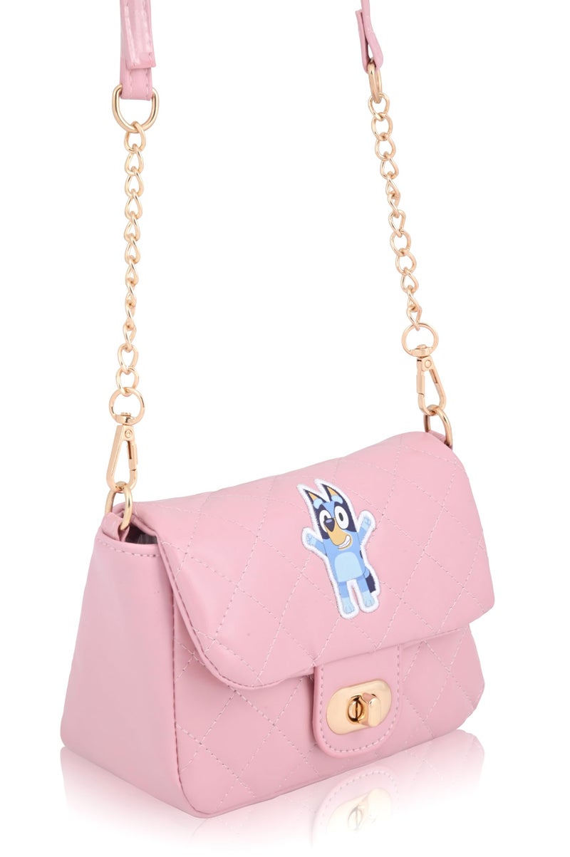 Fast Forward Bluey Mini Purse Crossbody Handbag for Women | Leather Women's Shoulder Handbag with Embroidered Logo | Bluey Accessories for Girls, Boys, Adults, Unisex - Image 4