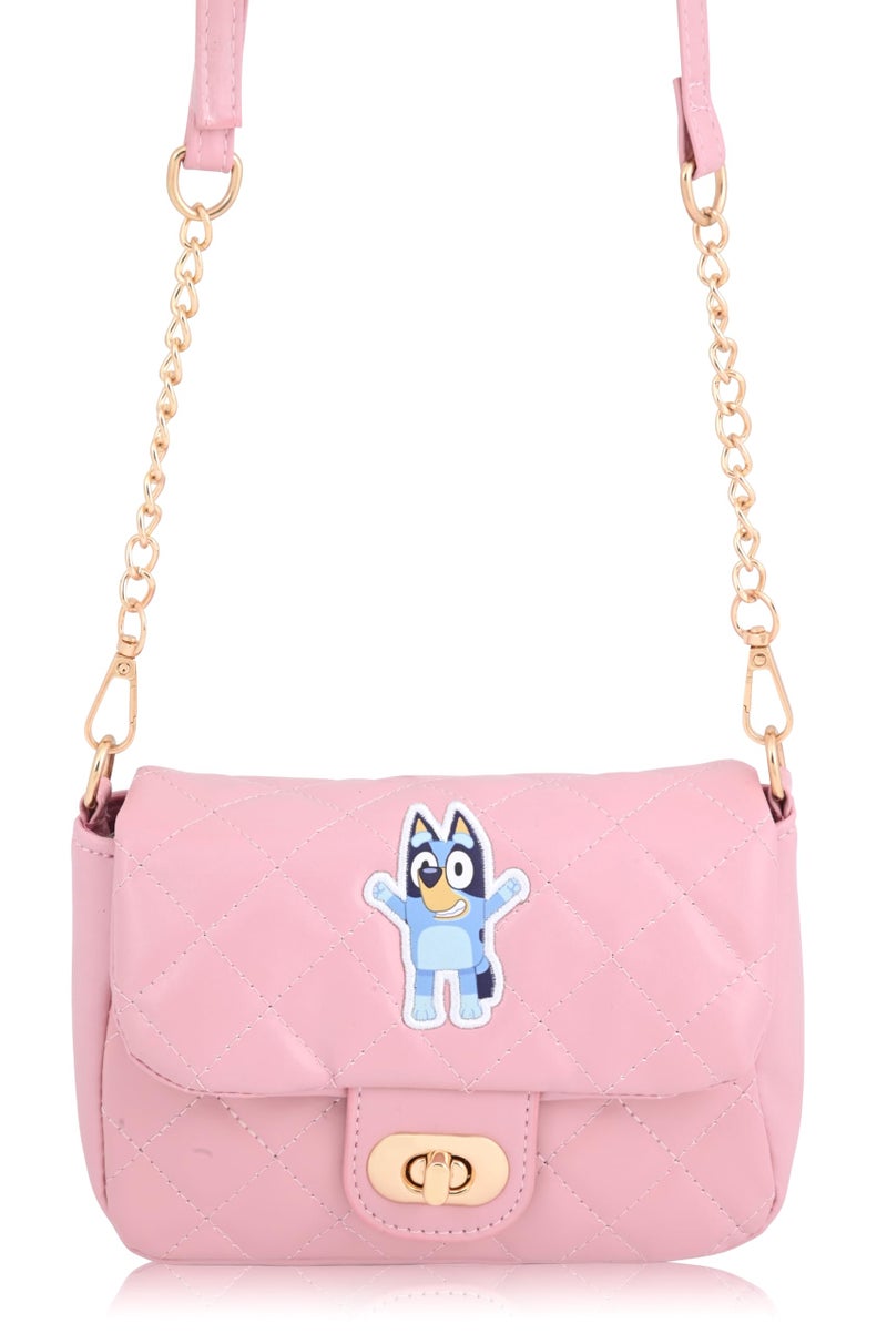 Fast Forward Bluey Mini Purse Crossbody Handbag for Women | Leather Women's Shoulder Handbag with Embroidered Logo | Bluey Accessories for Girls, Boys, Adults, Unisex - Image 3