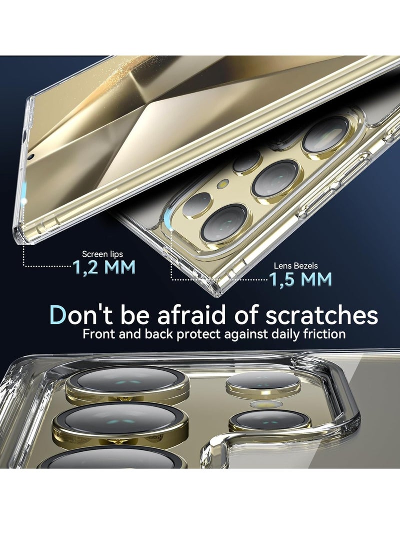 ELTRAZONE Samsung Galaxy S24 Ultra Case, Compatible for MagSafe with Screen Protector, Shockproof Military Protective, Scratch-Resistant Clear Back, Magnetic Phone Case for Samsung S24 Ultra, Clear - Image 5