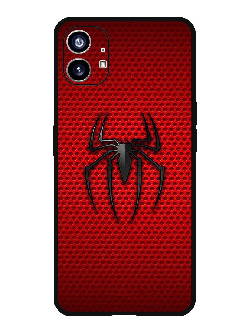 Theodor Protective Case Anti Scratch Shock Proof Bumper Cover For Nothing Phone 1 Red Spiderman Logo - Image 1