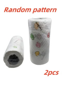 2 ROLLS of Reusable Kitchen Towels - Durable, Non-Stick, Easy to Clean, Suitable for All Household Needs, No Electricity Or Batteries Required