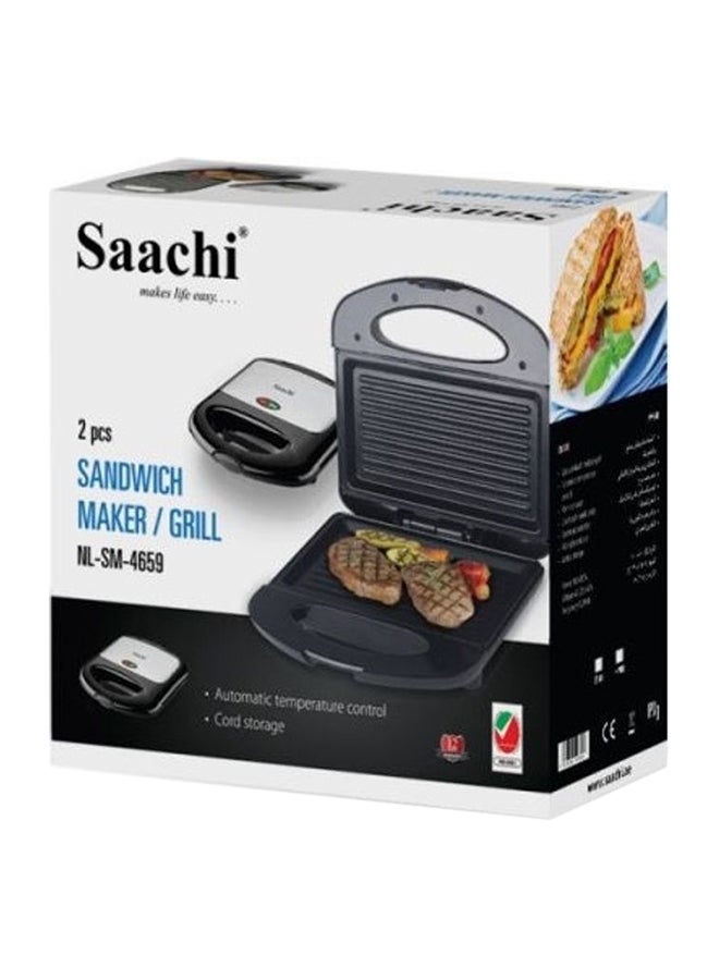 Saachi Sandwich Grill Maker 750 W NL-SM-4664 Black - Image 4
