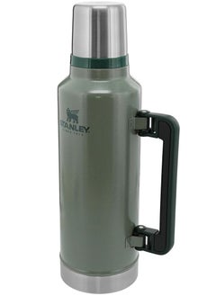 Stanley Classic Legendary Bottle 1.9L / 2.0QT Hammertone Green – BPA FREE Stainless Steel Thermos | Hot for 45 Hours | Leakproof Lid Doubles as Cup | Dishwasher Safe