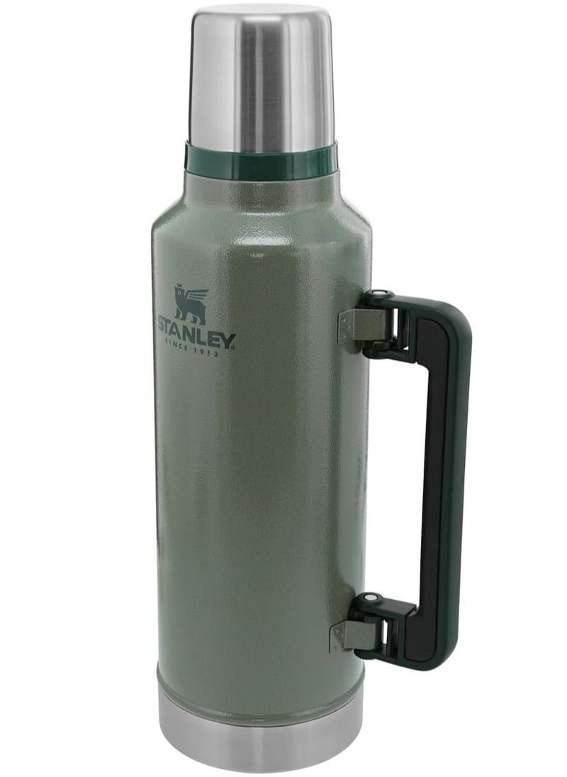 Stanley - Stanley Classic Legendary Bottle 1.9L / 2.0QT Hammertone Green – BPA FREE Stainless Steel Thermos | Hot for 45 Hours | Leakproof Lid Doubles as Cup | Dishwasher Safe - Image 1