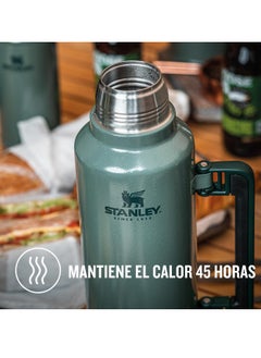 Stanley Classic Legendary Bottle 1.9L / 2.0QT Hammertone Green – BPA FREE Stainless Steel Thermos | Hot for 45 Hours | Leakproof Lid Doubles as Cup | Dishwasher Safe - pzsku/Z0D3489D8A25D5FF6BCBAZ/45/_/1737487393/dea94e73-3b06-4089-9257-f4ccded9cd14