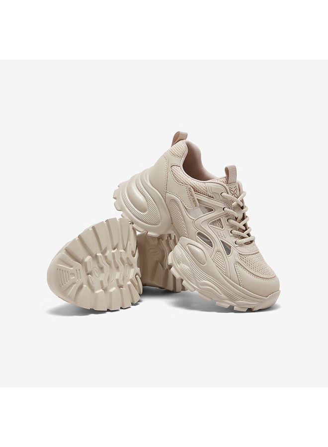 Basto 26 Spring Dad Sneakers Fashion Street Trend Height Increasing Casual Women's Shoes G8852am6 Apricot Color Size 38 - Image 4
