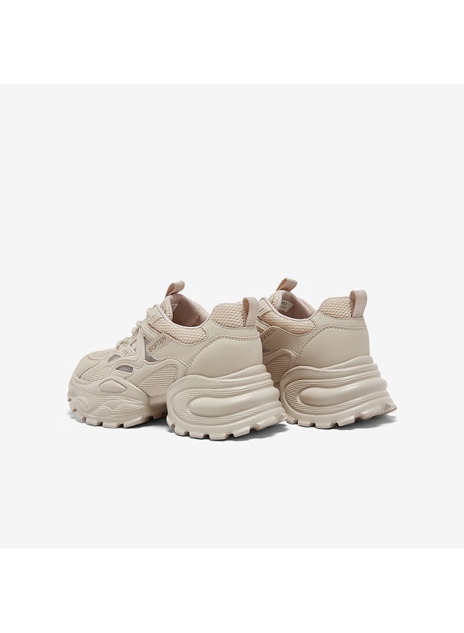 Basto 26 Spring Dad Sneakers Fashion Street Trend Height Increasing Casual Women's Shoes G8852am6 Apricot Color Size 38 - Image 3