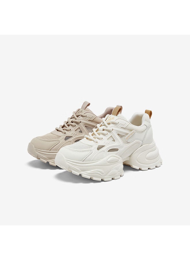 Basto 26 Spring Dad Sneakers Fashion Street Trend Height Increasing Casual Women's Shoes G8852am6 Apricot Color Size 38 - Image 5
