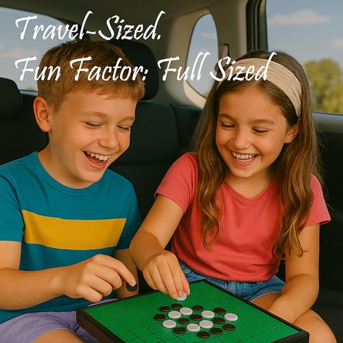 Sterling Games Othello Reversi Strategy Board Game 9.75 Inch Board with Folding Magnetic Board and Pieces for Home and Travel - Image 5