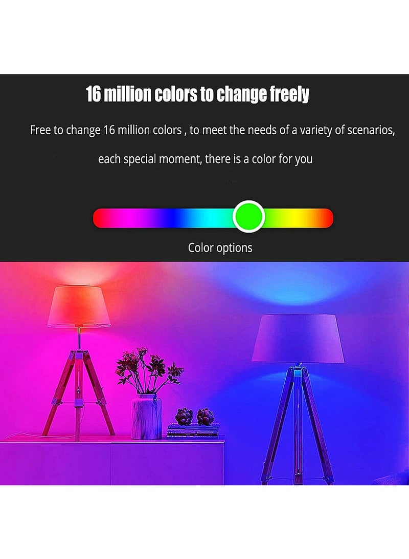 يوجي 2PCS LED Globe Lamp 15W المصابيح ، المصابيح المكافئة قاعدة المصابيح لمروحة السقف الإضاءة المنزلية مصباح توفير الطاقة مصباح معلق الإضاءة المنزلية واضحة الضوء الدافئ 7 لون التخفيف - Image 5