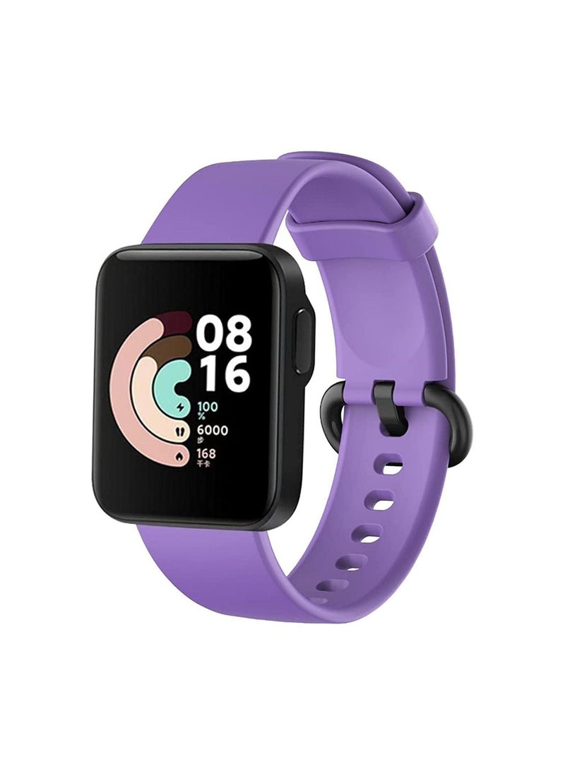 Generic For Xiaomi Mi Watch Lite Strap Replacement Sport Soft Silicone Bracelet For Xiaomi Redmi Watch Smart Watch Band - Light Purple  - Image 1