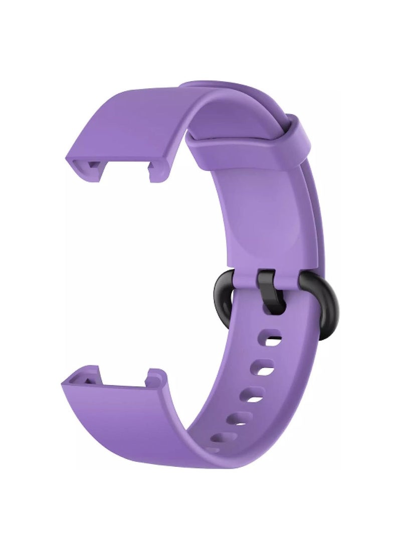Generic For Xiaomi Mi Watch Lite Strap Replacement Sport Soft Silicone Bracelet For Xiaomi Redmi Watch Smart Watch Band - Light Purple  - Image 2