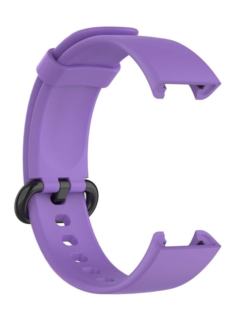 Generic For Xiaomi Mi Watch Lite Strap Replacement Sport Soft Silicone Bracelet For Xiaomi Redmi Watch Smart Watch Band - Light Purple  - Image 4