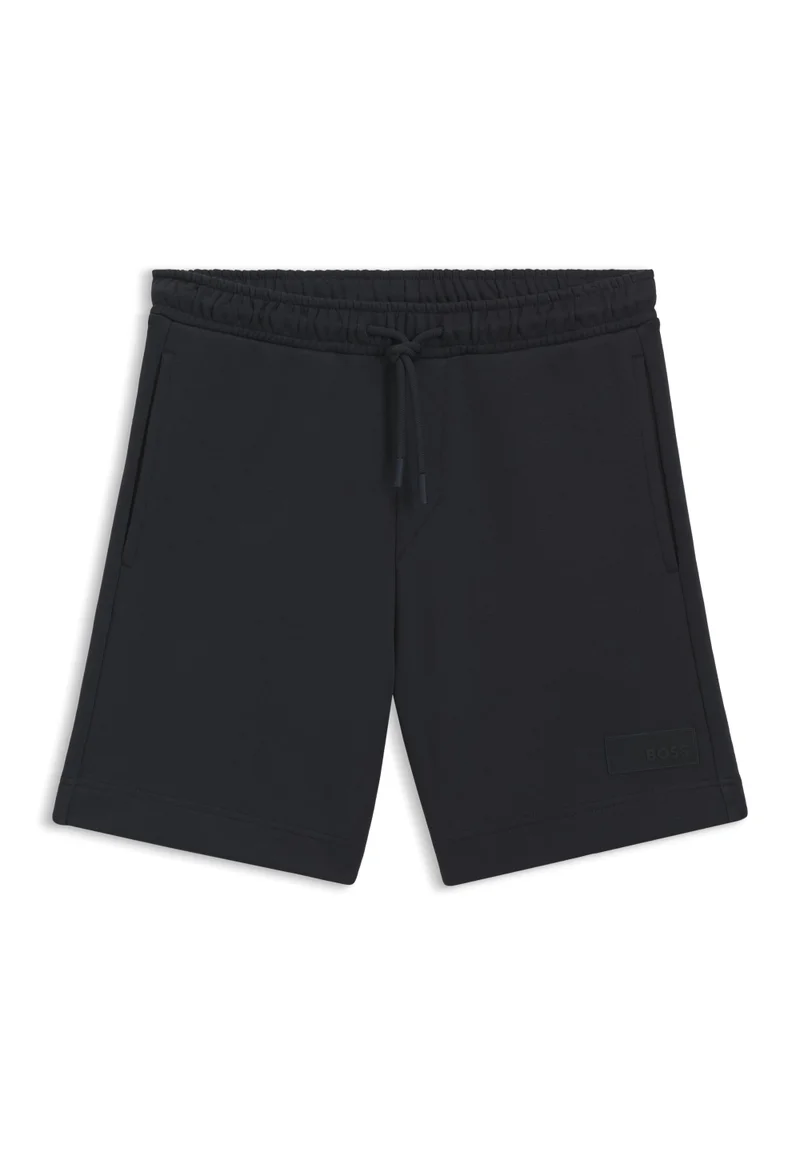 BOSS Dark Blue Relaxed-fit shorts in cotton French Terry for Men | Best Price UAE