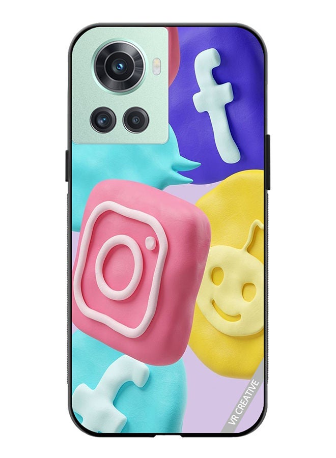 VR CREATIVE Protective Case Cover For OnePlus 10R Icon Design Multicolour - Image 1
