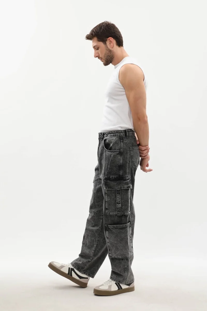 Banny Jeans Men's Cargo Pocket Jeans
