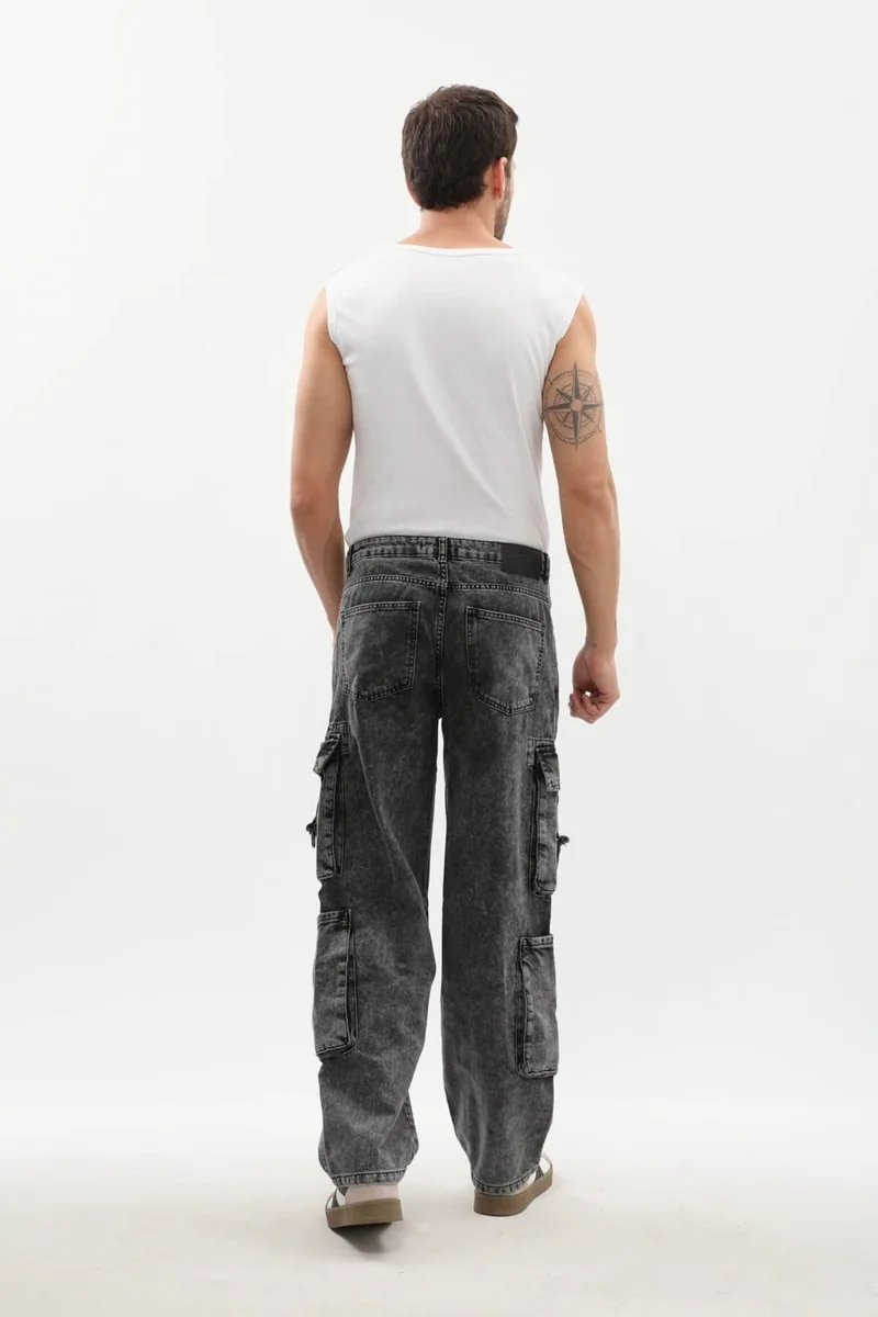 Banny Jeans Men's Cargo Pocket Jeans