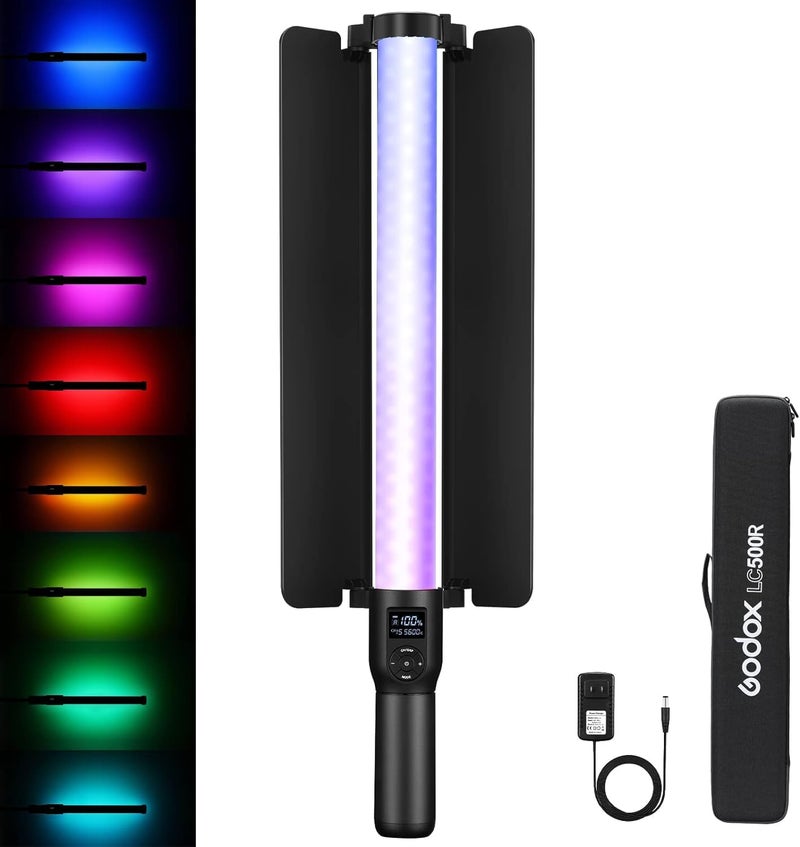 Godox LC500R RGB LED Light Sticker LC500R RGB Black 24 Versatile Handheld Lighting for Photo Video Enthusiasts - Image 2