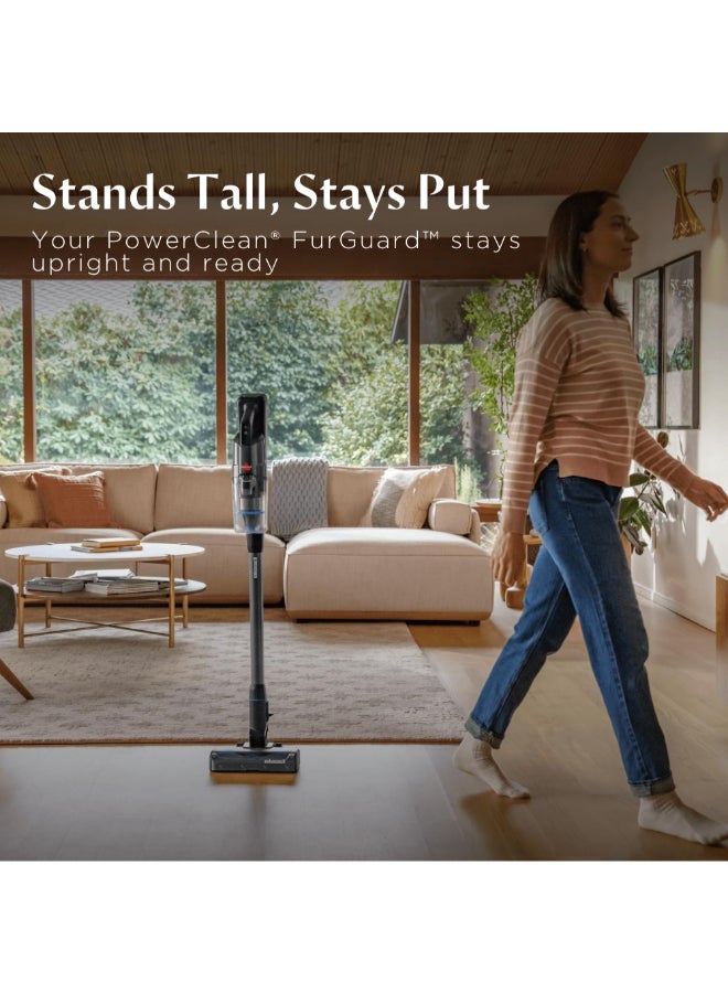 Bissell PowerClean FurGuard 4241K – 280W Self-Standing Cordless Vacuum with Self-Cleaning Brush Roll and Upholstery Tool with LED Headlights, 2 Removable Batteries (Up to 100min), Wall Mount | 2-Year Warranty 0.4 L 280 W 4241K blue - Image 2