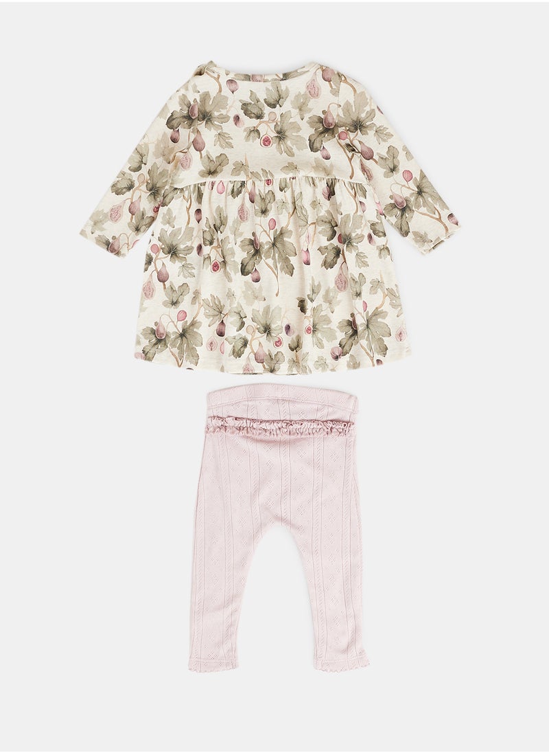 NAME IT - Girls Floral Dress Set - Image 1