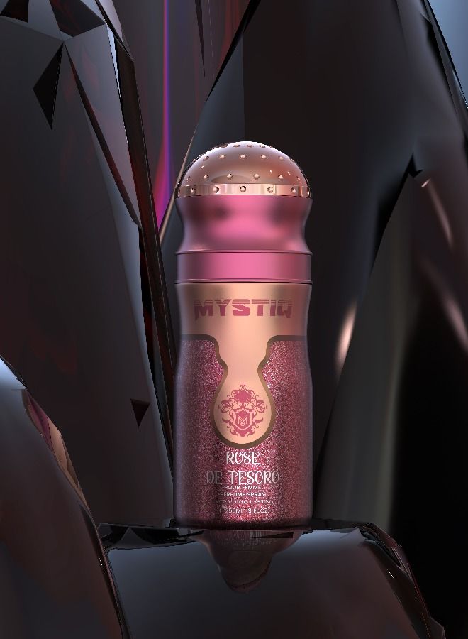 MYSTIQ ROSE DE TESORO 250ML BODY PERFUME SPRAY - Image 2