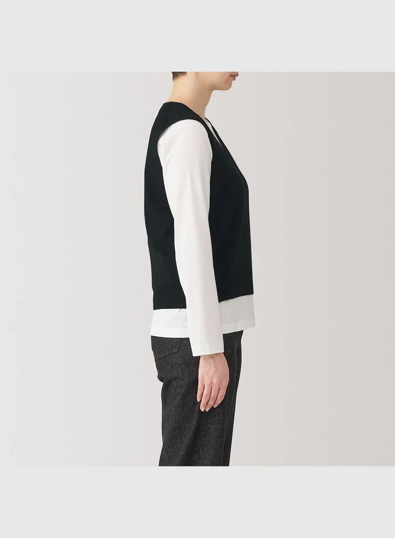 MUJI Washable Milano Rib Vest
