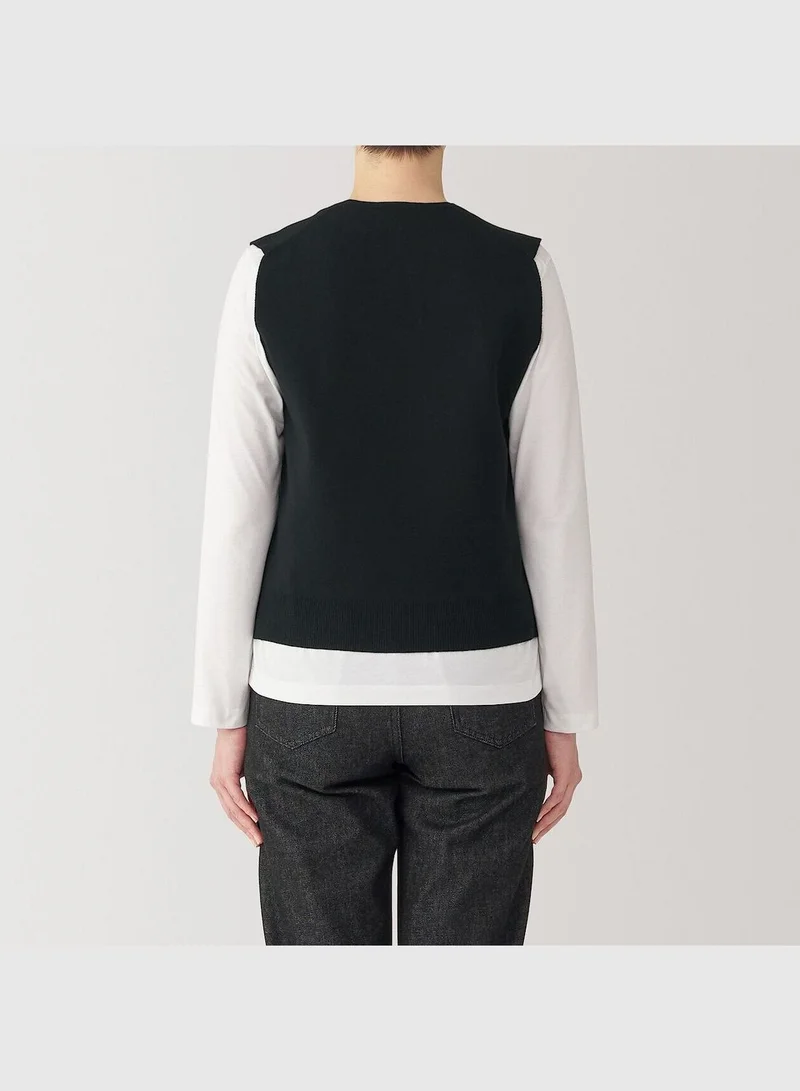 MUJI Washable Milano Rib Vest
