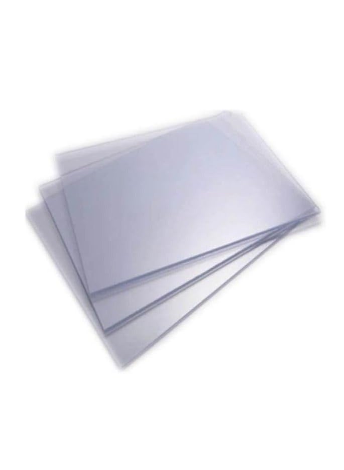 Terabyte A4 Binding Sheets (Clear, 380 Mic, 50 Pieces) - Image 1