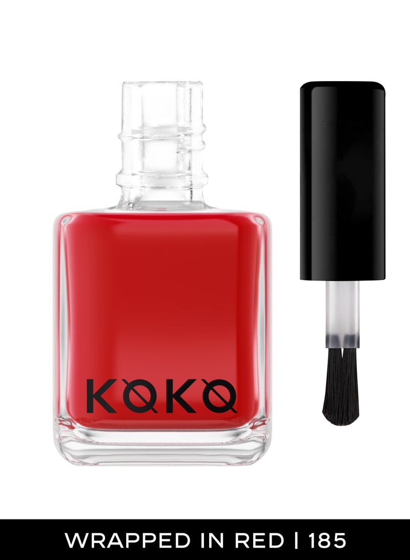 KOKO GLOSSY NAIL POLISH WRAPPED IN RED - Image 2
