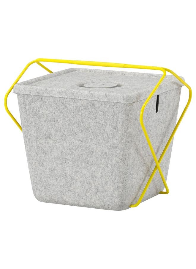 Beauenty Basket, grey/yellow, 30x33x30 cm  - Image 2