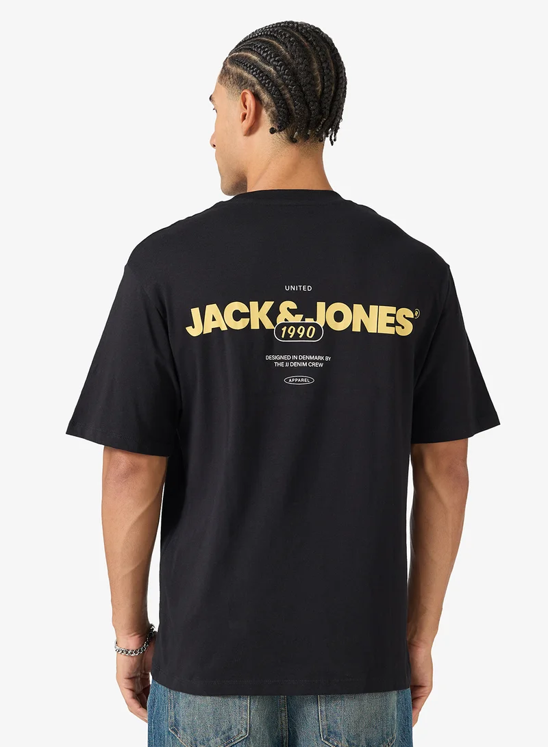 JACK & JONES Logo Regular Fit Crew Neck T-Shirt
