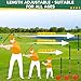 CWLAKON Golf Club Adjustable Length with Oversize Head for Backyard Golf Game Yard Golf Games Club for Toddlers Junior Adults Family Plastic Golf Club for Hit Plastic Foam Golf Balls in Grass Parks Yards - Image 4
