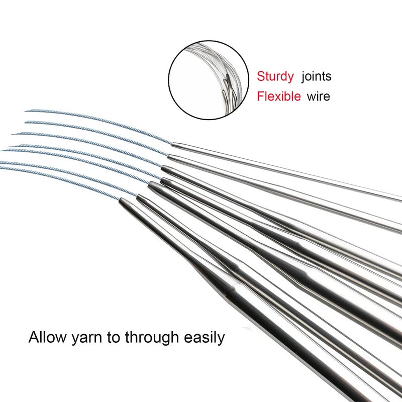 Weabetfu Bamboo Circular Knitting Needle,40-inch Length for Handmade Creative DIY and Any Weave Yarn Projects,US Size 15(10mm) - Image 5